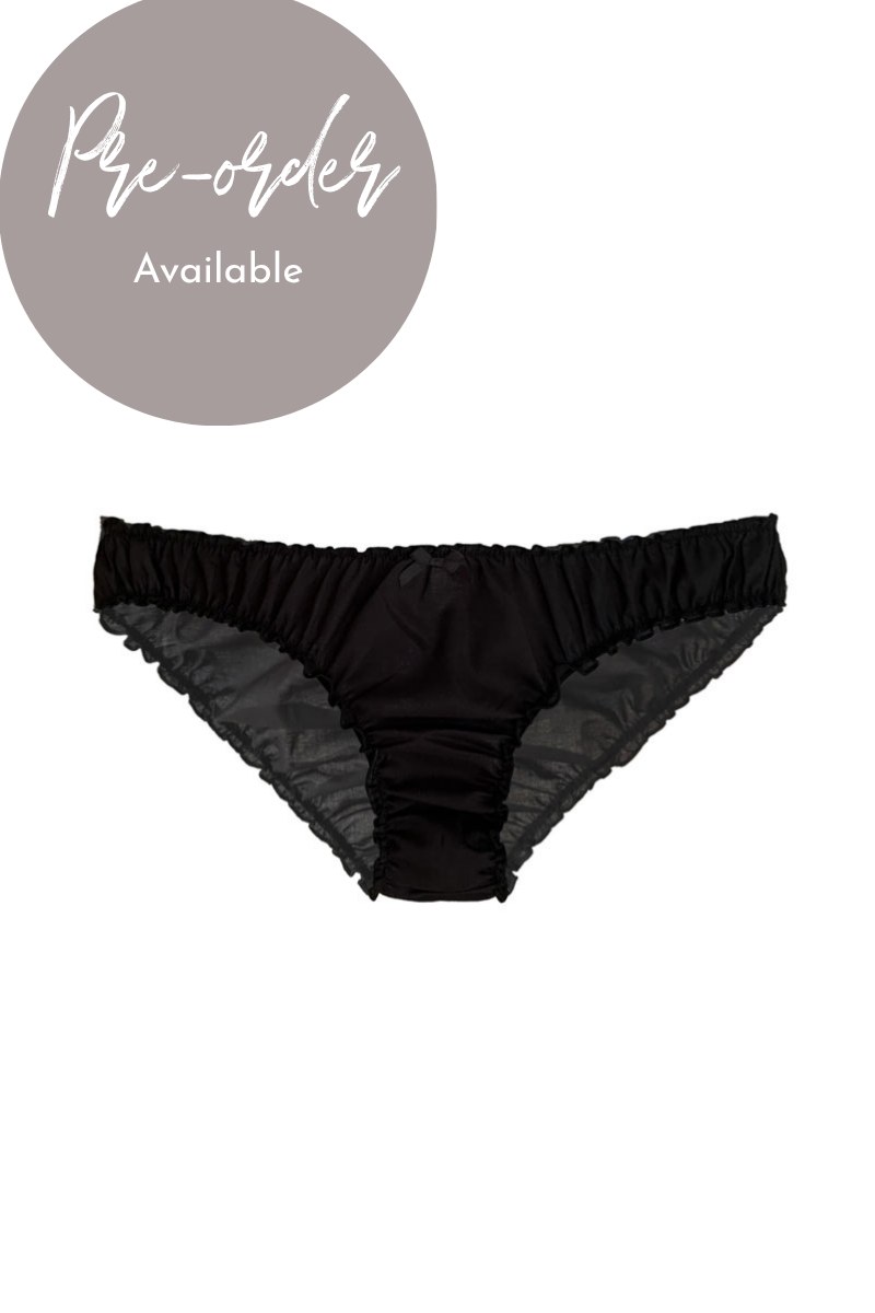 Ruffle Knickers in Black
