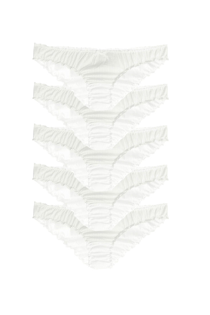 Ruffle Knicker Organic Bundle in Finelines