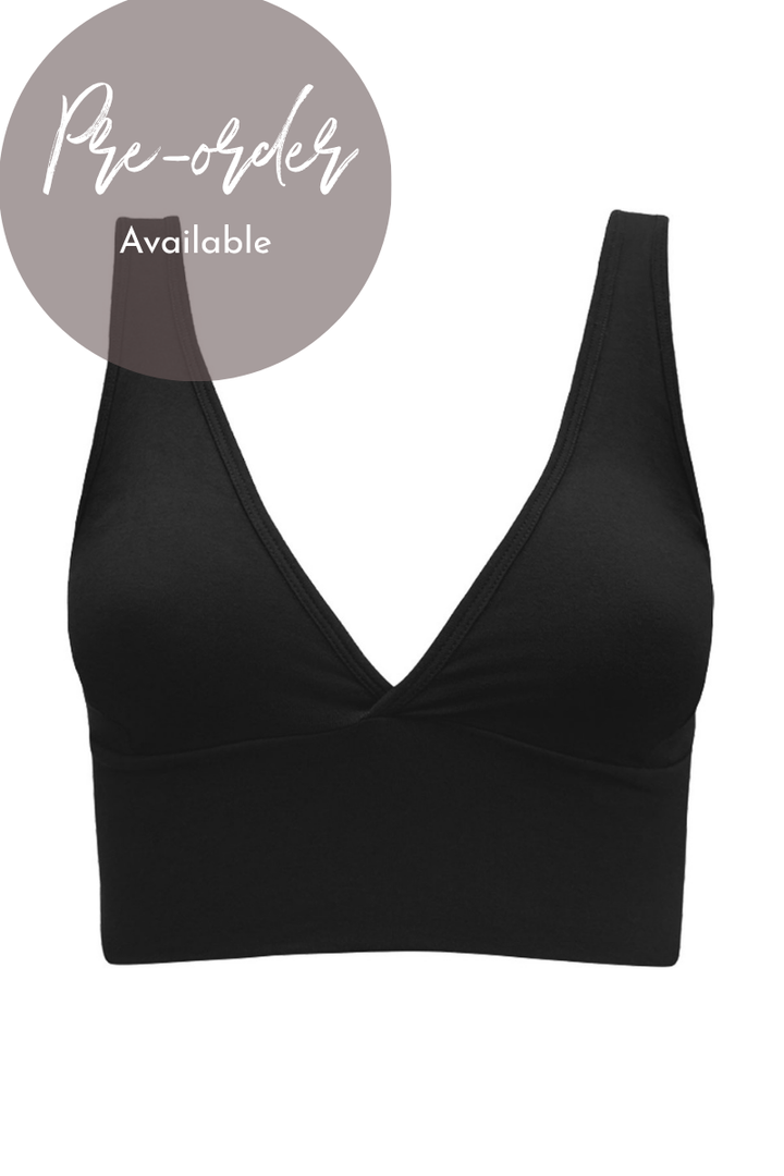 Shanti Vee Crop – Black