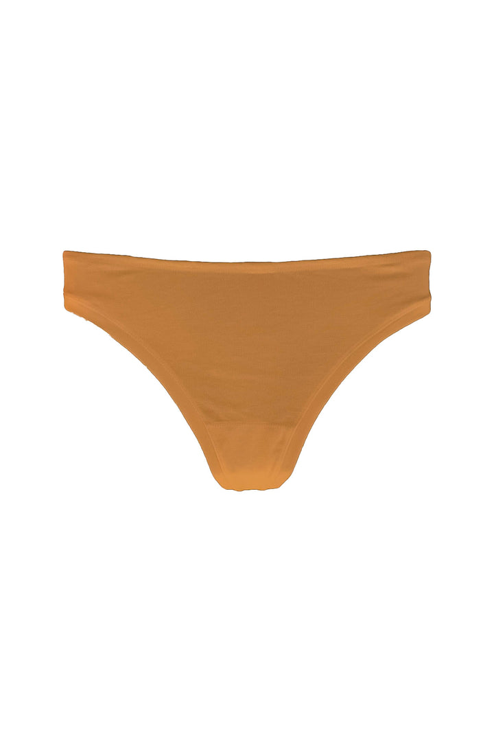 Organic classic thong in marigold