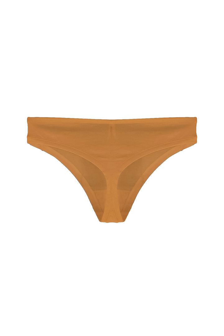 Organic classic thong in marigold