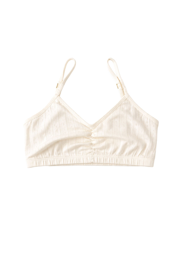 Tokyo Crop Bralette in Pointelle
