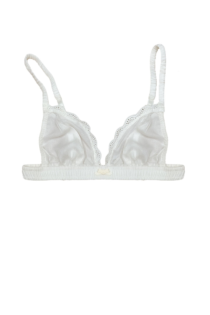 Bella Bralette in Crepe in natural