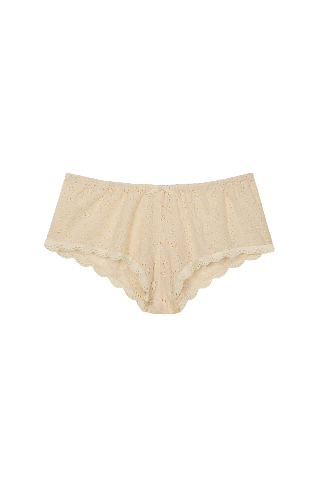 Broderie anglaise French knickers in cream