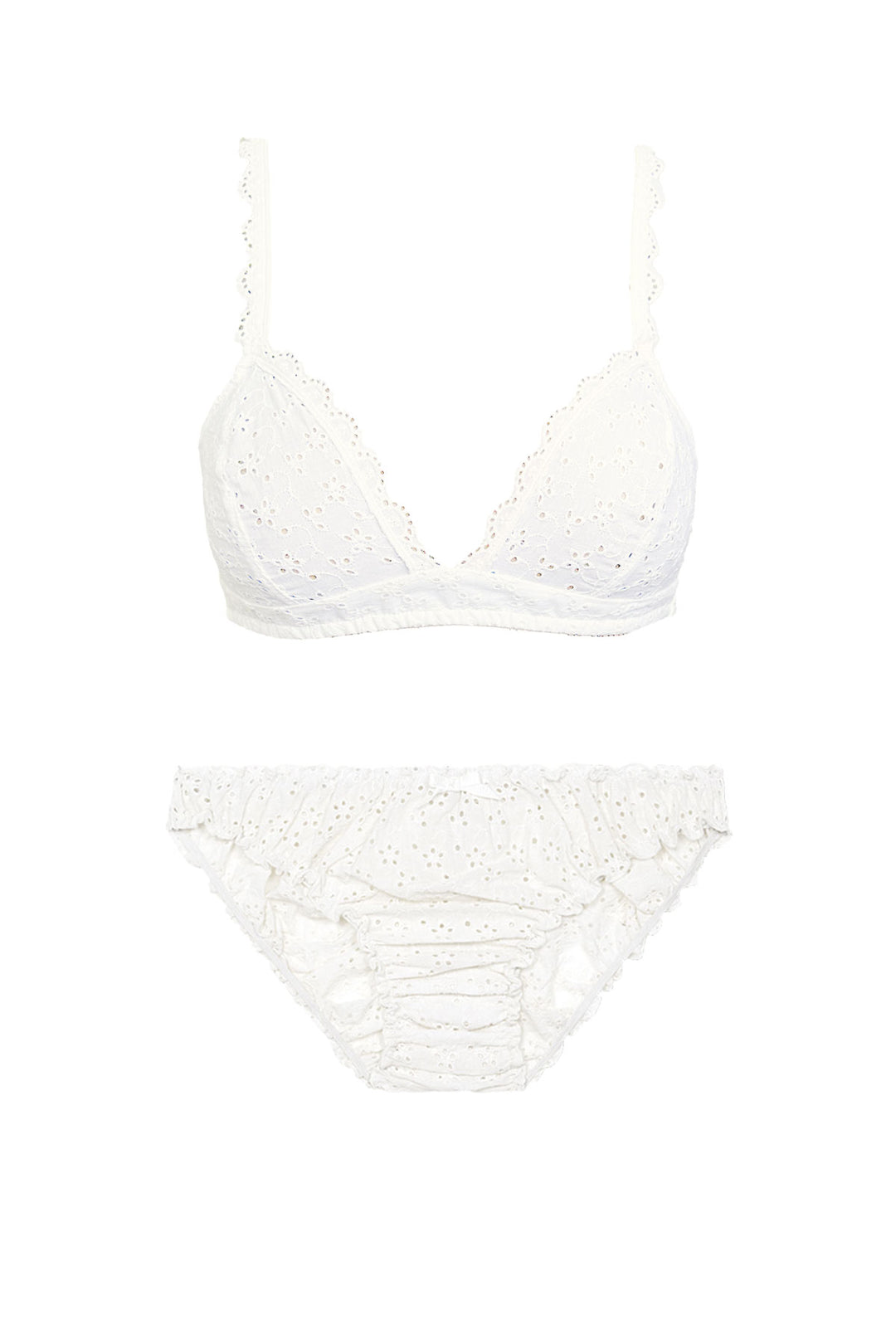 Georgia broderie anglaise lingerie set in white