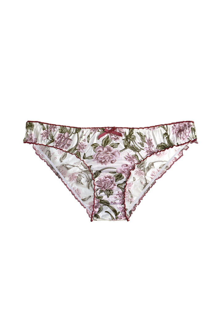 organic cotton floral printed underwear