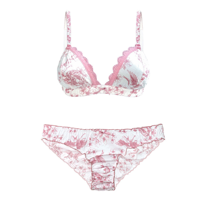 Bella lingerie set in rose