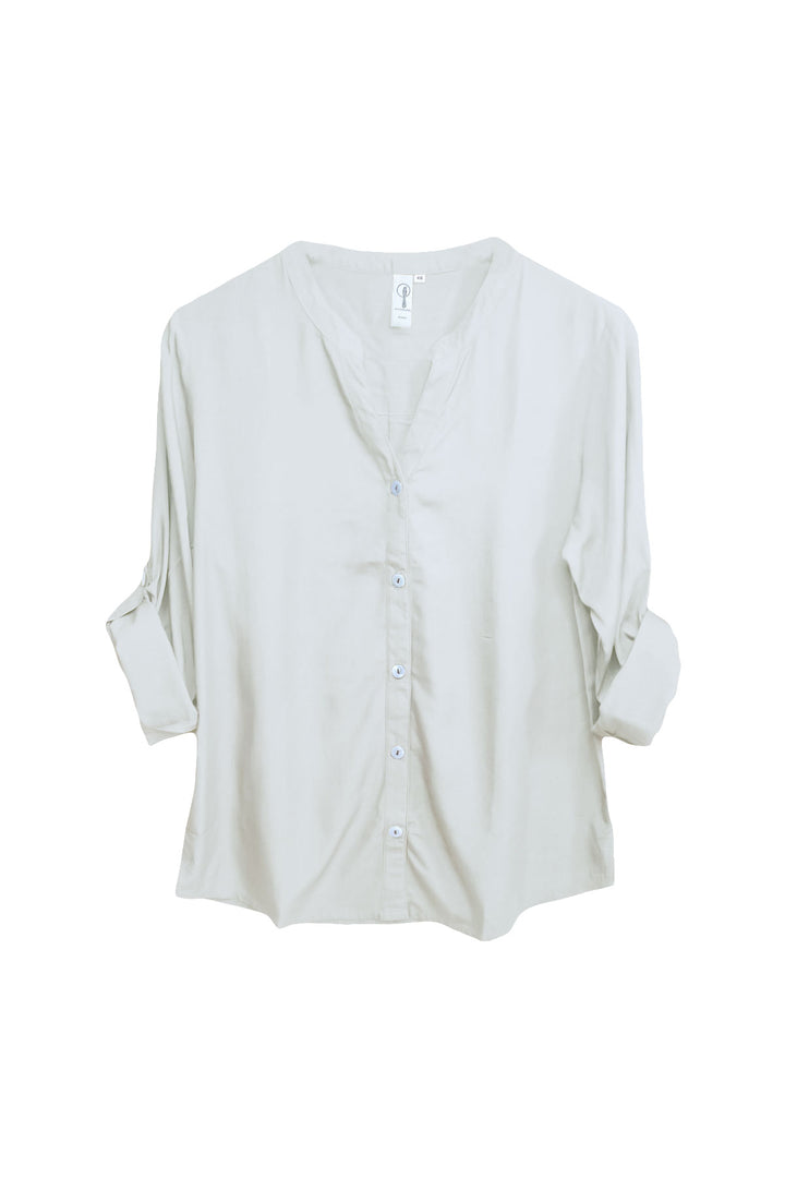 Sunday bamboo PJ shirt in Natural