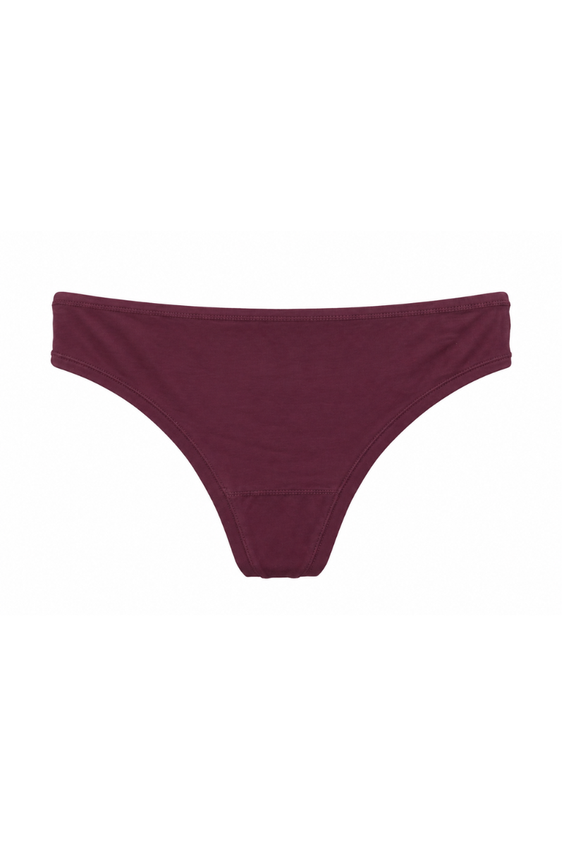 Organic Cotton Thong - Plum