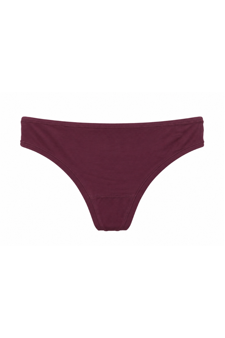 Organic Cotton Thong - Plum
