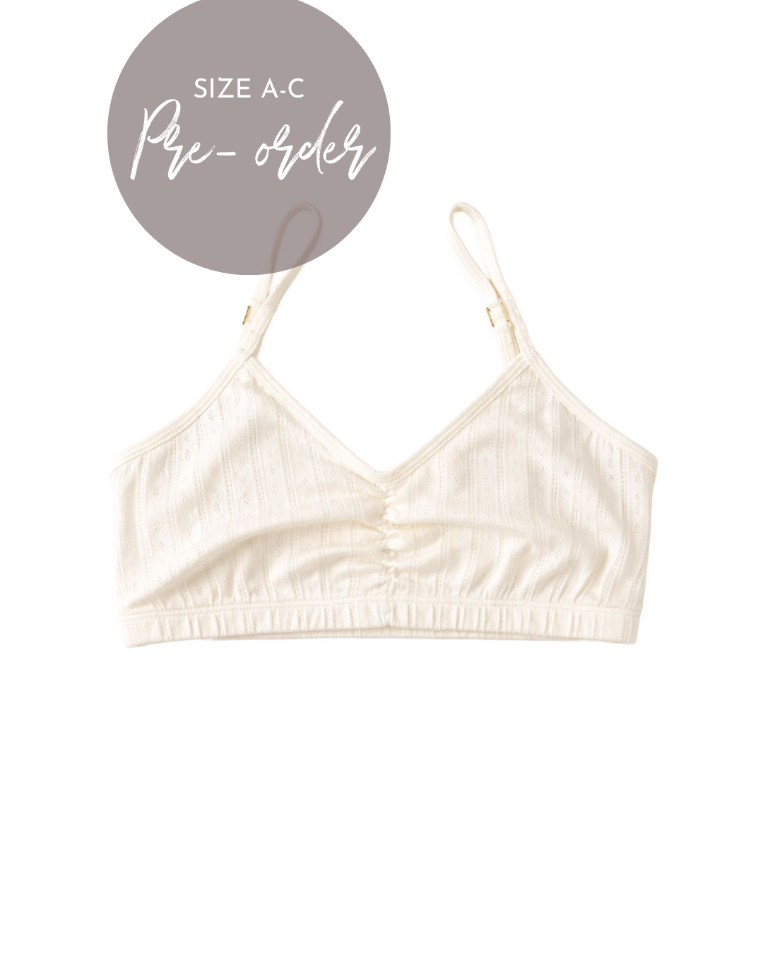 Pointelle Crop Bralette