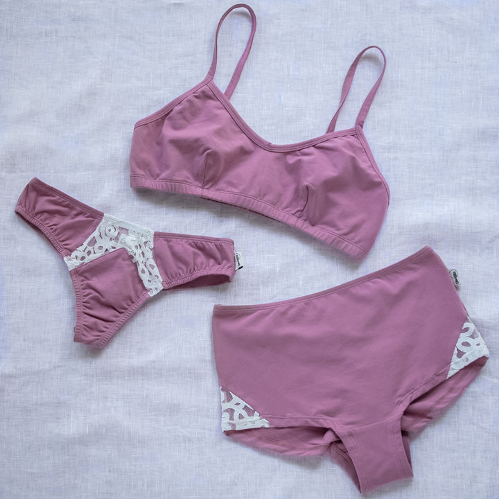 pink organic cotton underwear options
