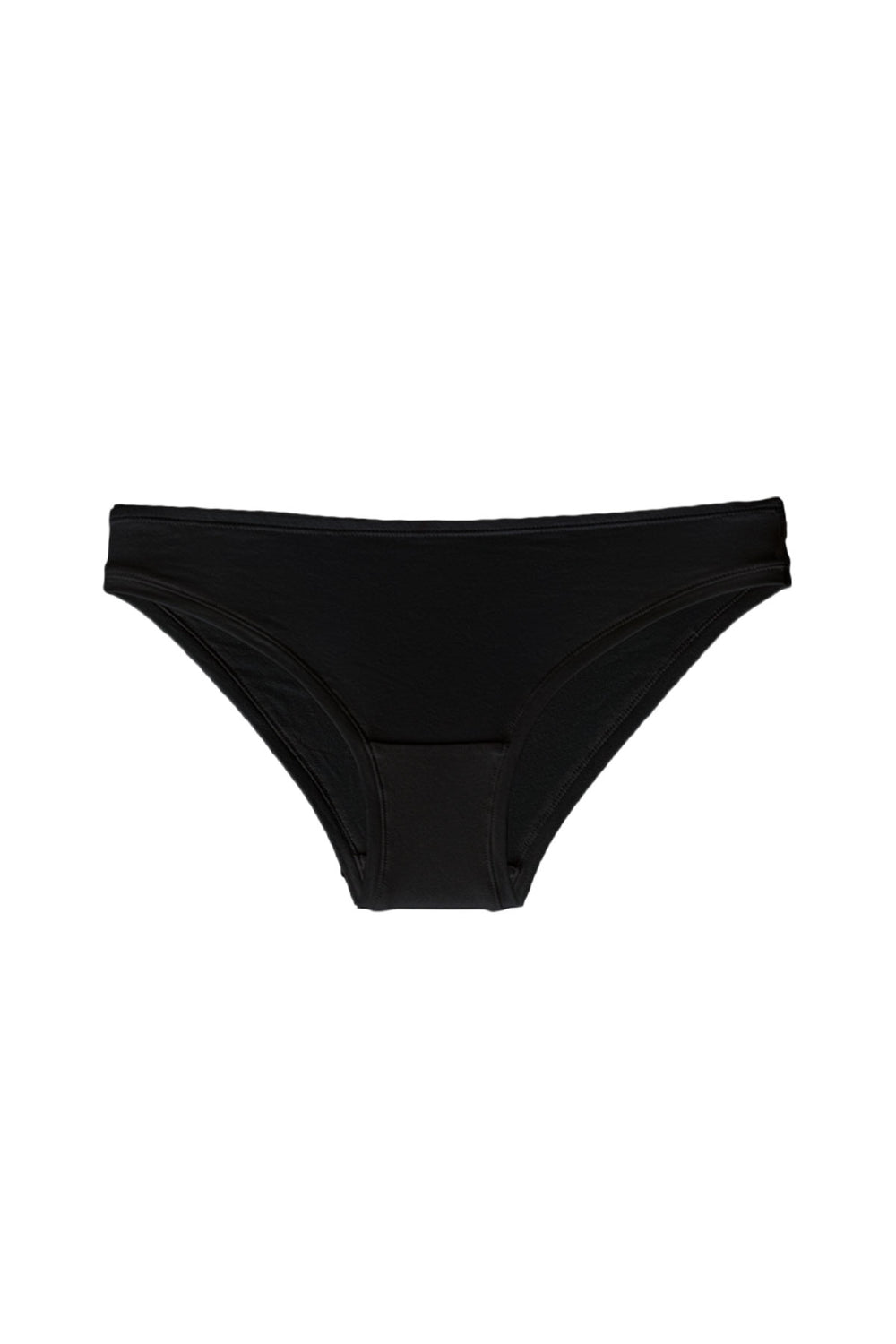 Bikini style organic cotton brief in black – Eco Intimates