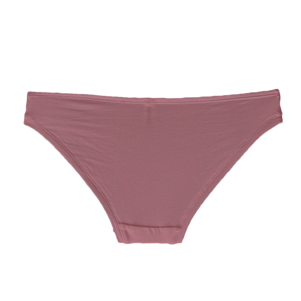 back view of bikini knickers in organic cotton in pink