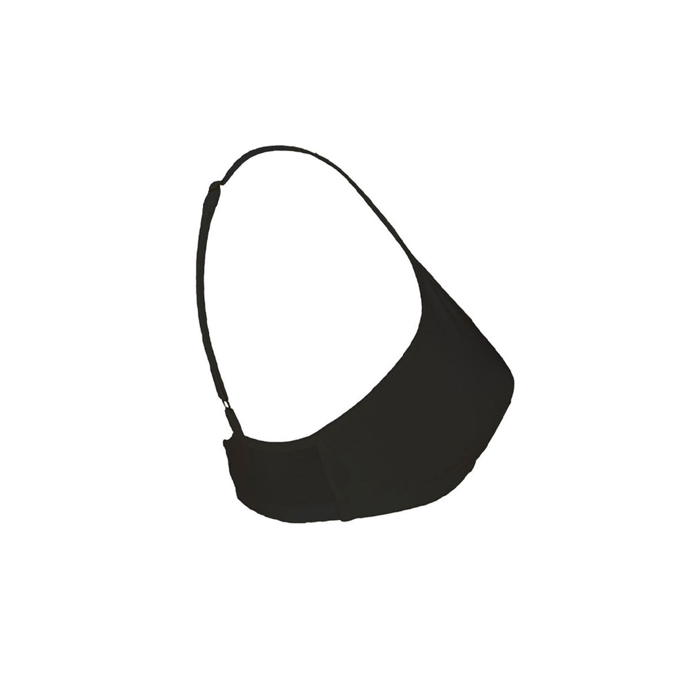 side view of organic cotton crop bra