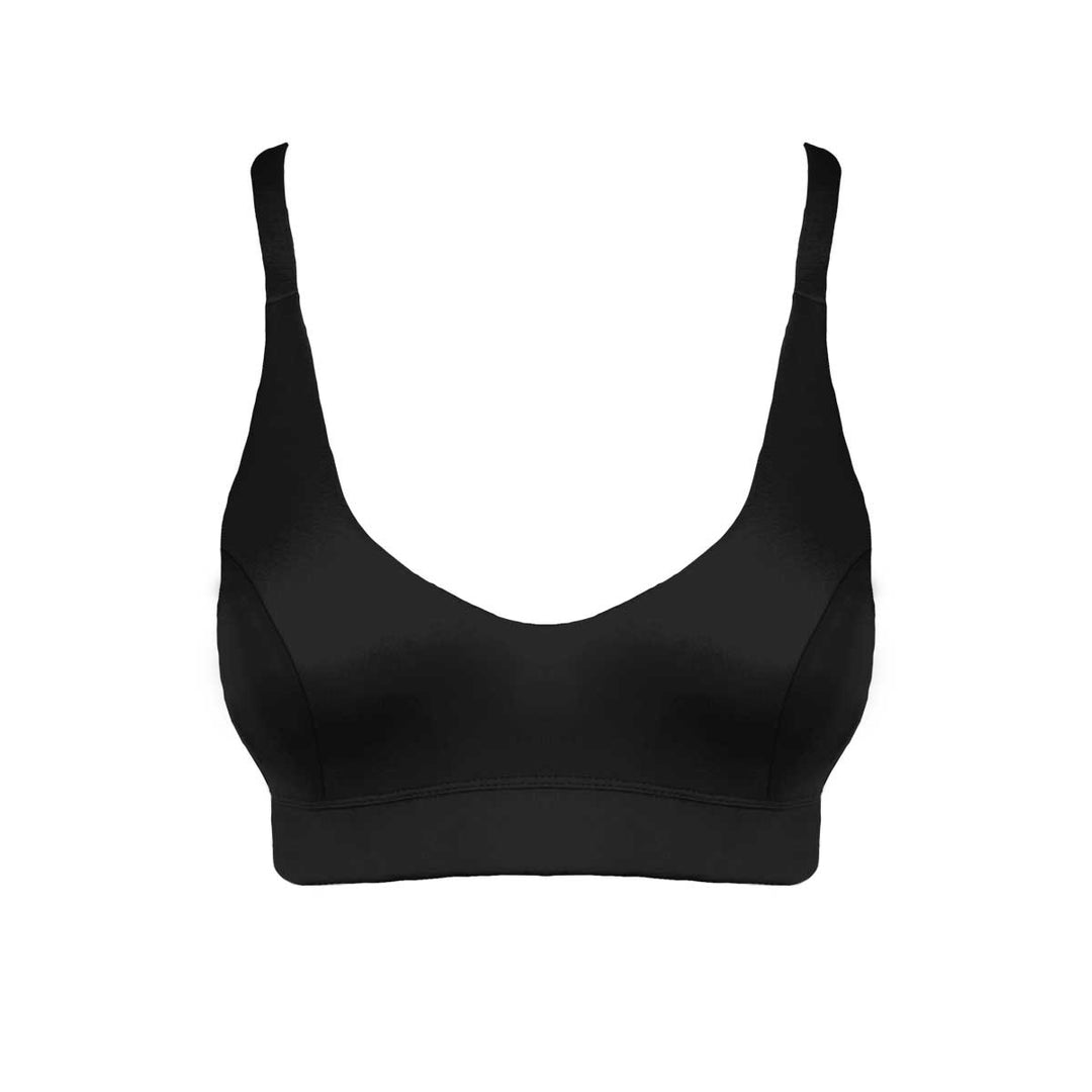 soft cup bra for larger busts in black