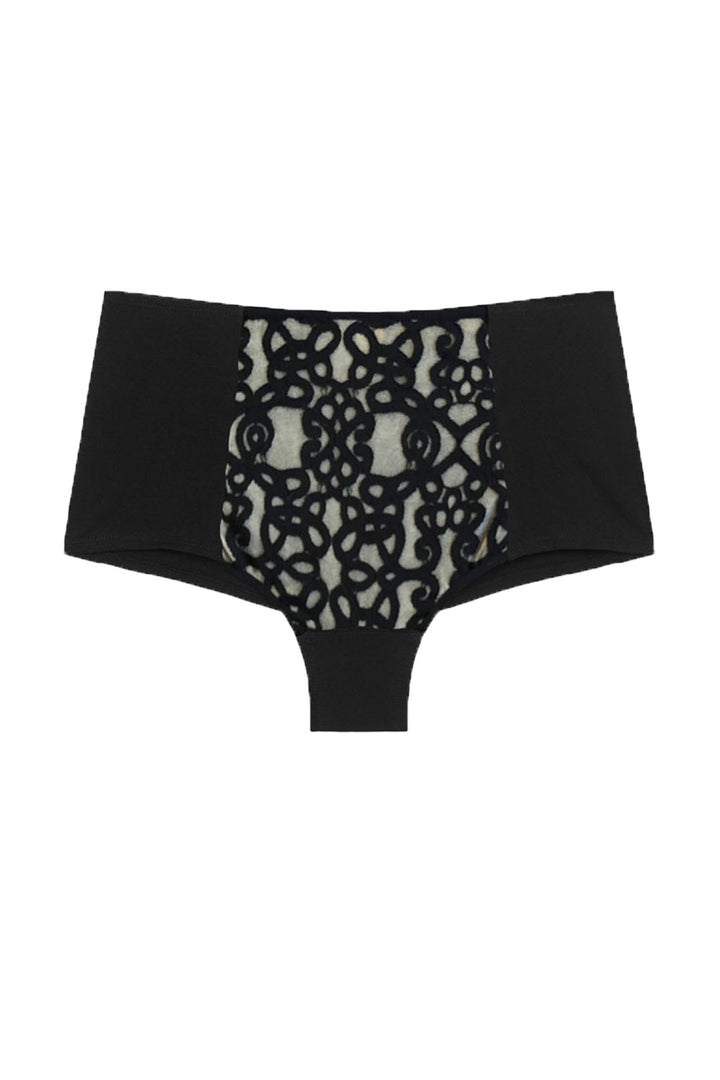 Isabella high waisted knickers in Black