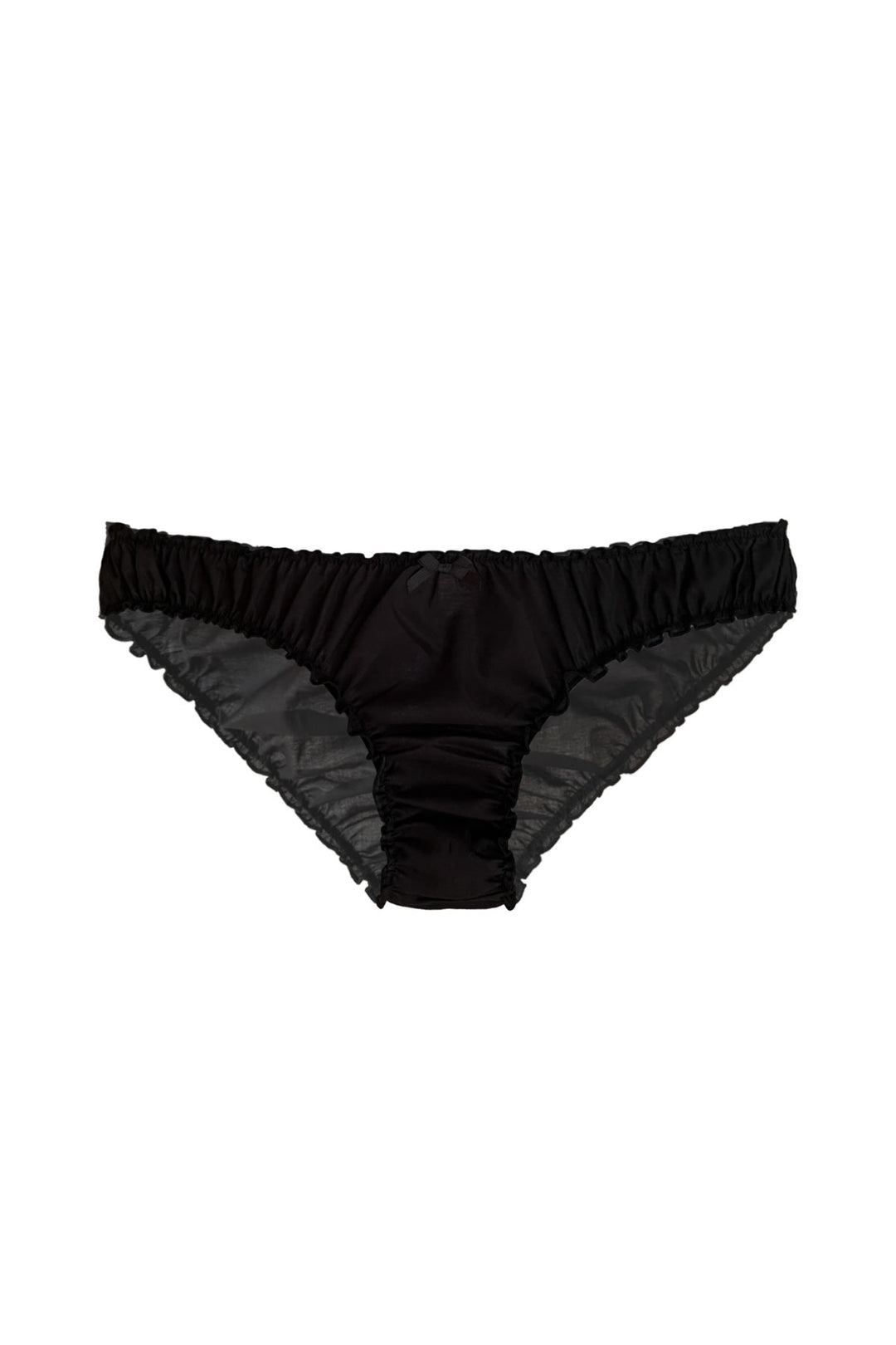 black organic cotton underwear