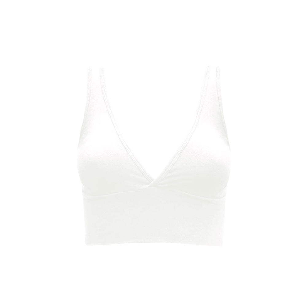 organic cotton yoga bra with medium support