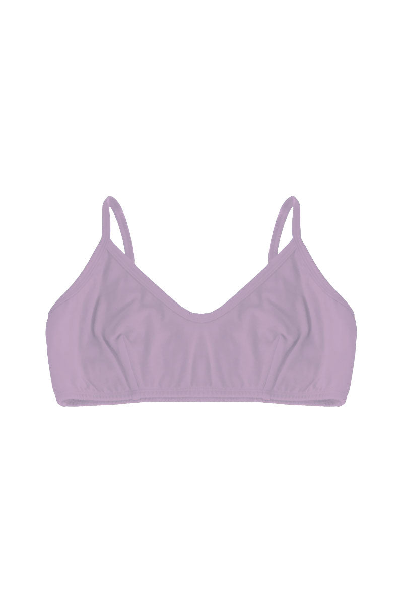 SOLD OUT Organic crop bra in lavender
