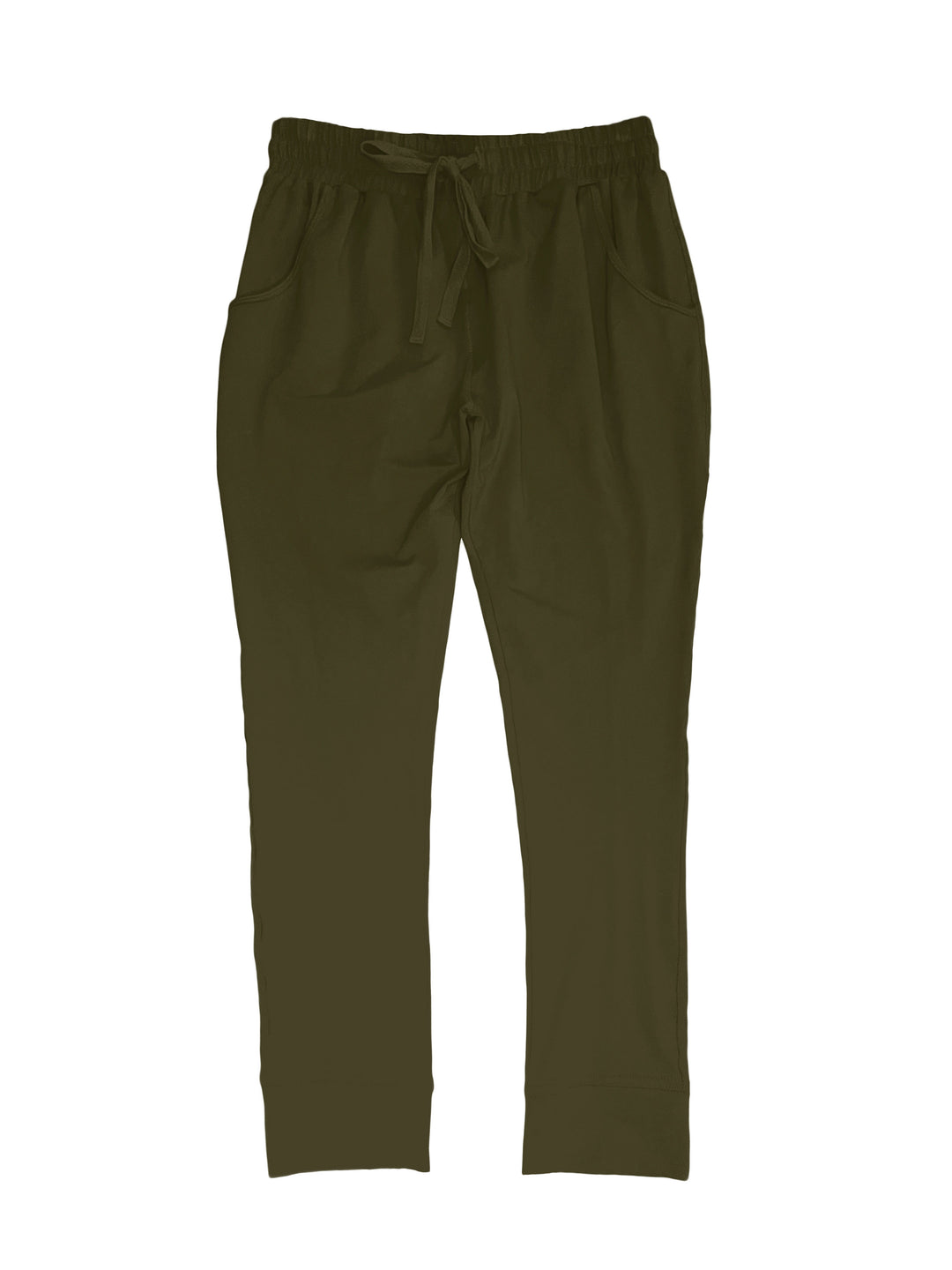 jogger pant in bamboo in olive green
