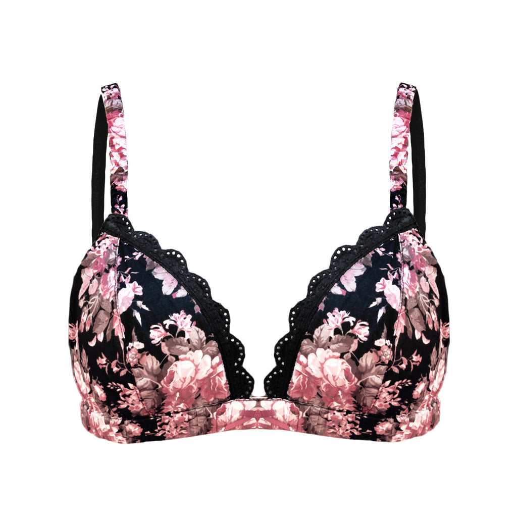 Bella cotton floral bralette - Eco Intimates