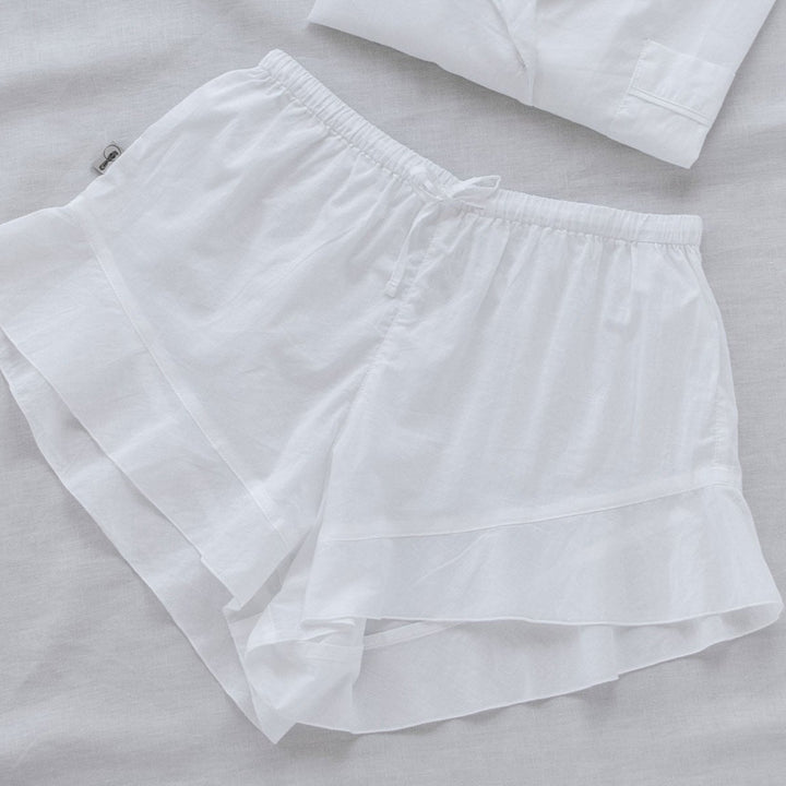 pure white organic cotton voile sleepwear