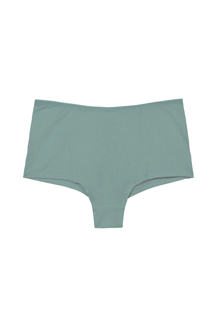 High waisted underwear made from organic cotton in sage green