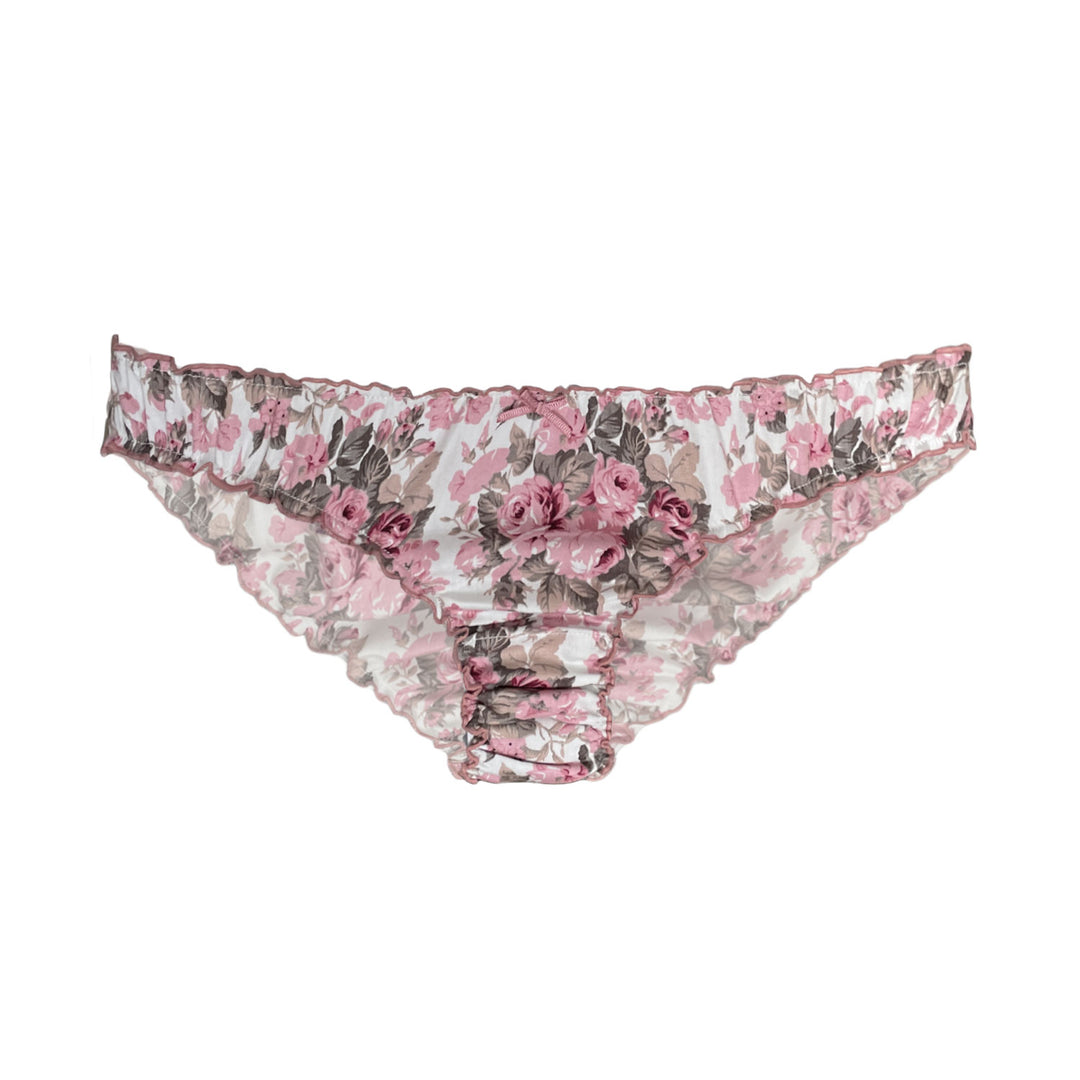 Ruffle knickers in cotton in frenchrose